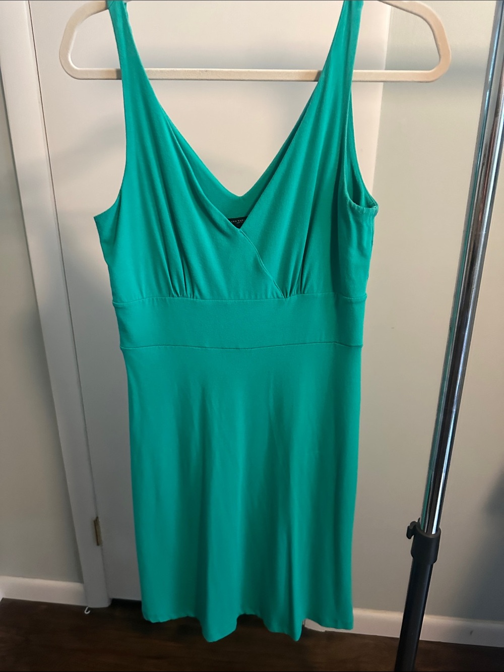 Sleeveless V-Neck Teal Women's Dress